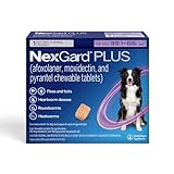 NexGard Plus (afoxolaner, moxidectin, and pyrantel) Flea and Tick Protection & Heartworm Preventive for Dogs Soft Beef Flavored Chewables, 33.1-66 lbs. (Purple) 1 Chew (1 Month Supply)