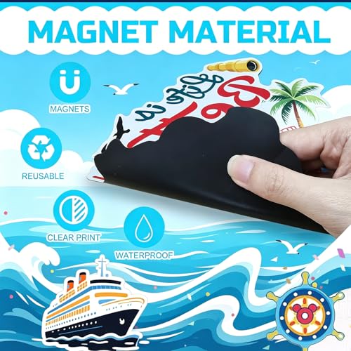 Imán personalizado para puerta de crucero con foto y texto miniatura 5