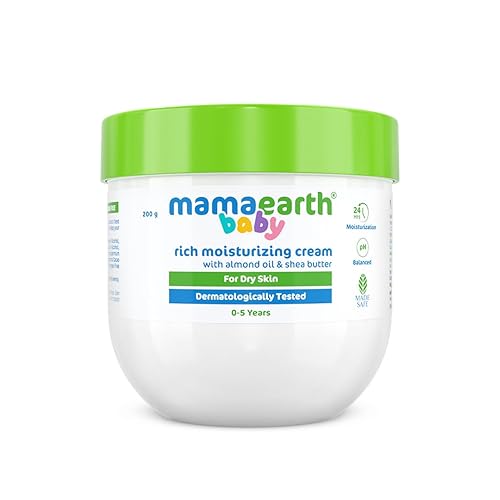 MAMAEARTH Crema Hidratante Rica con Aceite de Almendras y Manteca de Karité 7.05 Oz (7.05 oz)