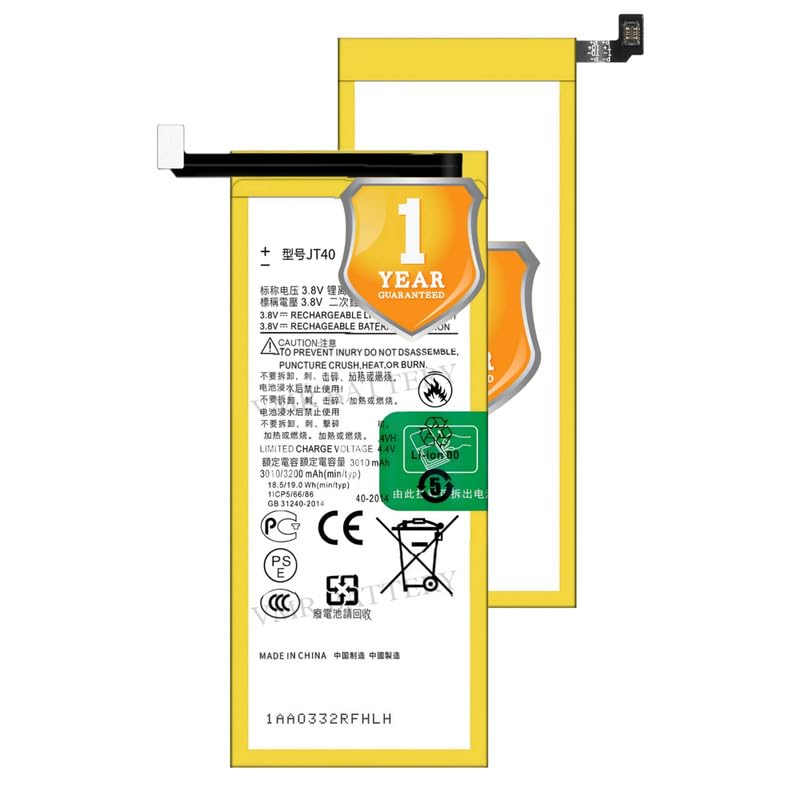 Image of Original JT40 Battery Compatible for Motorola Moto G6 Plus (XT1926, XT1926-1, XT1926-2, XT1926-3, XT1926-5, XT1926-6, XT1926-8, XT1926-9) - (3200mAh) - 1 Year Warranty K7