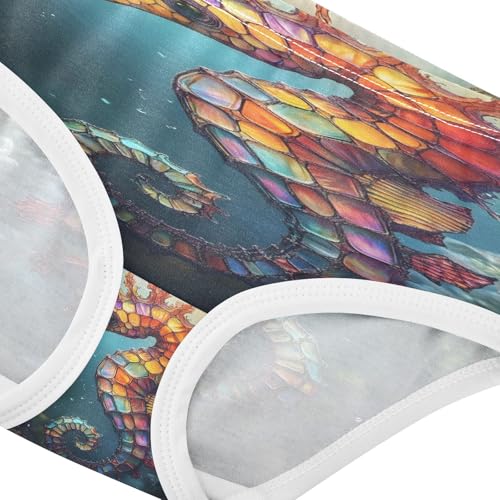 Colorful Seahorse Undersea Toddler Girls's Underwear 2T 202b87324