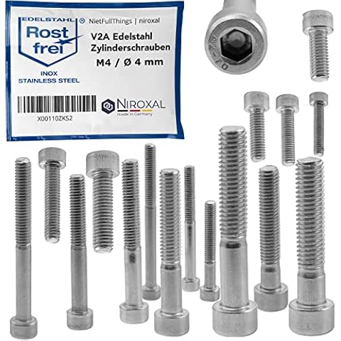 Vis cylindriques V2A M4 45 mm Niroxal Cover