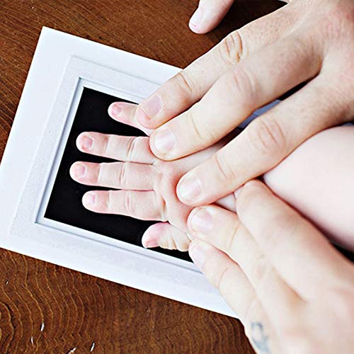 jiuzcare Baby handafdruk en voetafdruk baby voetafdruk voetafdruk handafdruk baby handprint voetafdruk set handafdruk baby babyhuid komt niet schoon stempelkussen veilig niet giftig stempelkussen - Image 8