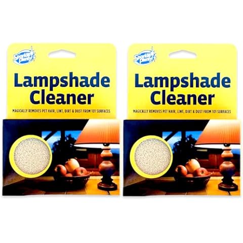 Sparkle Plenty Sponge Lamp Shade Cleaner - Sheer Fabric Cleaner- Lamp Fabric Sponge Cleaner - Pet Hair Remover, Removes Lint, Dirt and Dust on Lampshade (Pack of 2) Cover