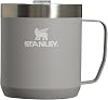 STANLEY Stay Hot Camp Mug - Durable 188 Stainless Steel Insulated Mug - Splash-Free Tritan™ Drink-Thru Lid - 12 OZ - Ash 2.0