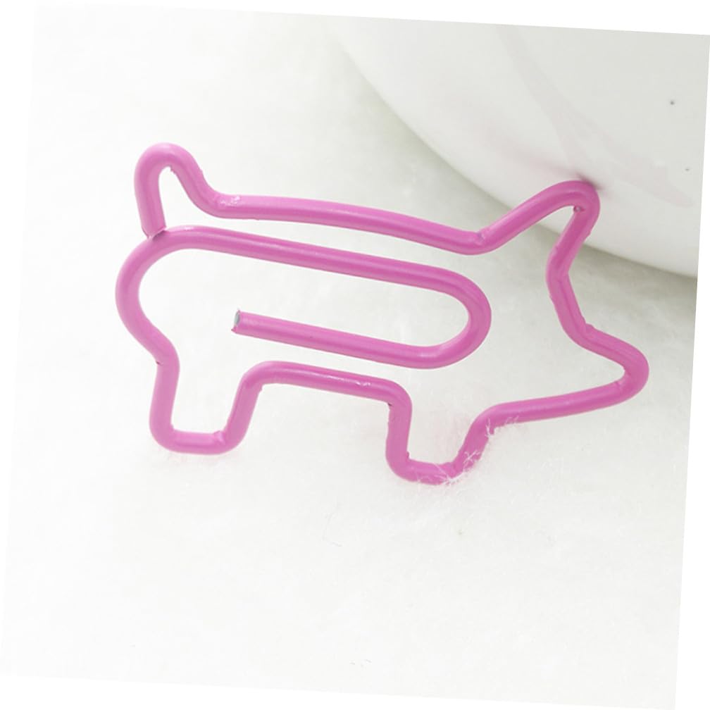 STOBOK 72stücke Cartoon Büroklammern Im Schweinchen-design Pinke Halter Für Büro Und Schule Kreative Und Charmante Klemmen Für Dokumente