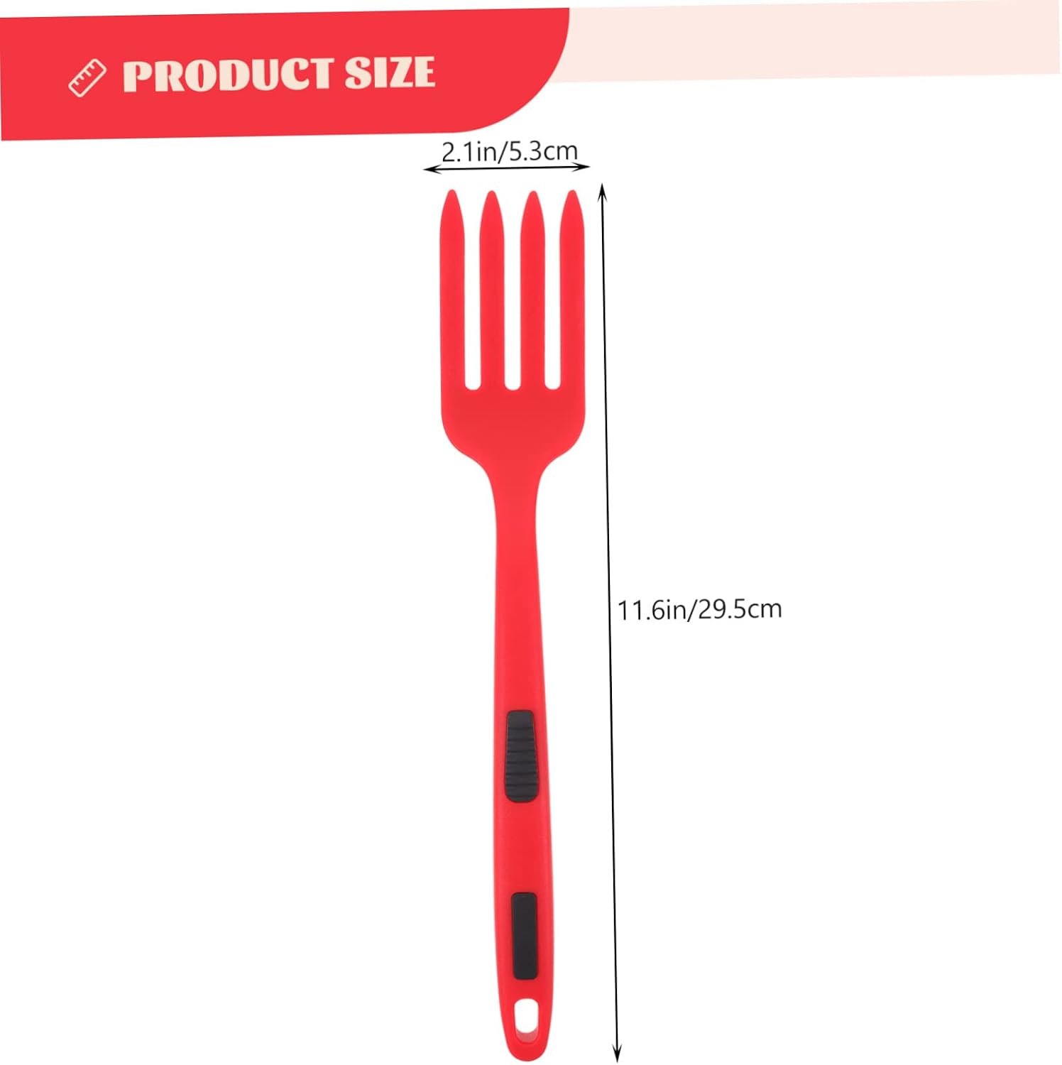 Silicone Pasta Server Fork Reusable Cooking Food Fork for Kitchen