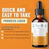 Liquid Probiotic for Women, Men, Kids, Toddler Probiotic: USDA Organic Probiotics, Vegan Probiotic Liquid & Alfalfa Blend + Acidophilus for Gut Health, Dairy Gluten Sugar Free, Non-GMO Oral Probiotics
