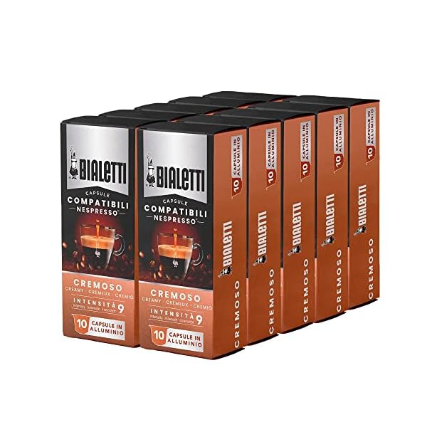   Bialetti-Aluminum-Nespresso-Compatible-Capsules-100-count-CREMOSO-Espresso-Pods-compatible-with-Nespresso-Machines