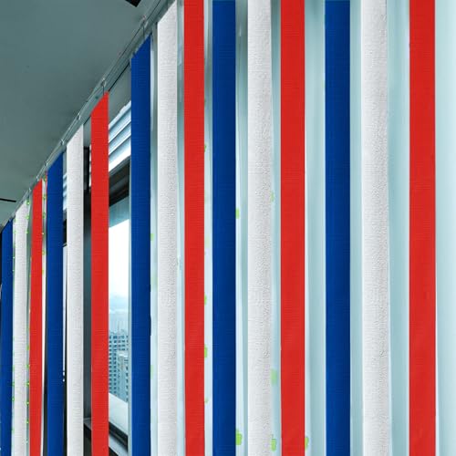 Image of PheiLa Crepe Paper Streamers 6 Rolls 492ft, Crepe Paper 4th of July Decorations Red White Navy Blue Patriotic Party Supplies for DIY Gift Wrapping Birthday Holiday Party Decor, 1.77 Inch x 82 Ft /Roll