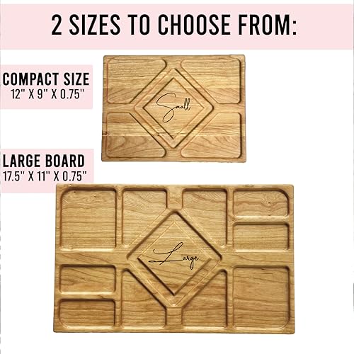 Tabla de cortar rectangular personalizada de madera miniatura 3