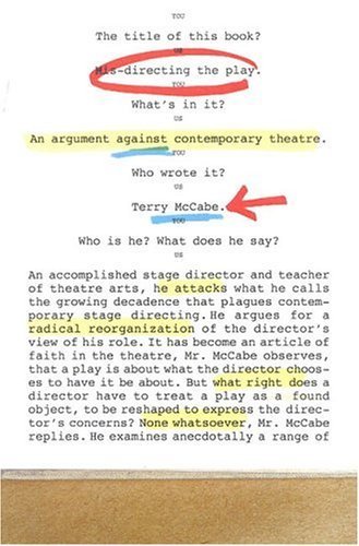 Buy Mis-Directing the Play: An Argument Against Contemporary Theatre โ BookShops.in
