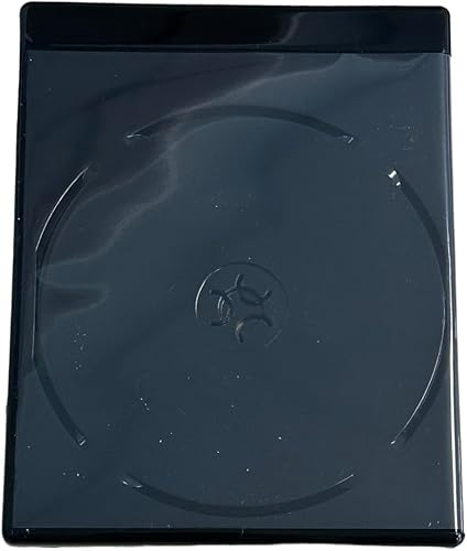 Miniatura 2 de TodoMedia Funda Blu-Ray de repuesto 4K negra de 0.492 in con logotipo 4K UHD para almacenamiento de CDDVDBlu-Ray (una unidad, doble capacidad)