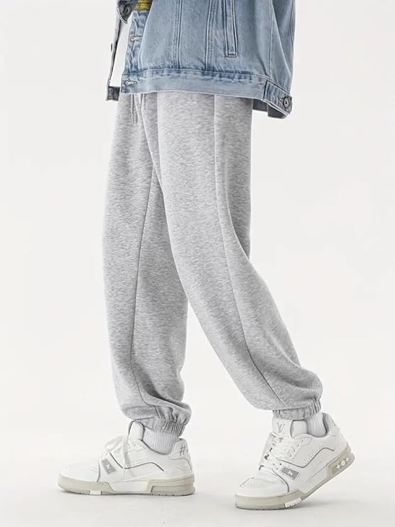 Men's Cotton Cargo Track Pants – Loose Fit Joggers for Men | Korean Style Travel & Lounge Wear with Pockets (Available in Plus Size)-picture-36