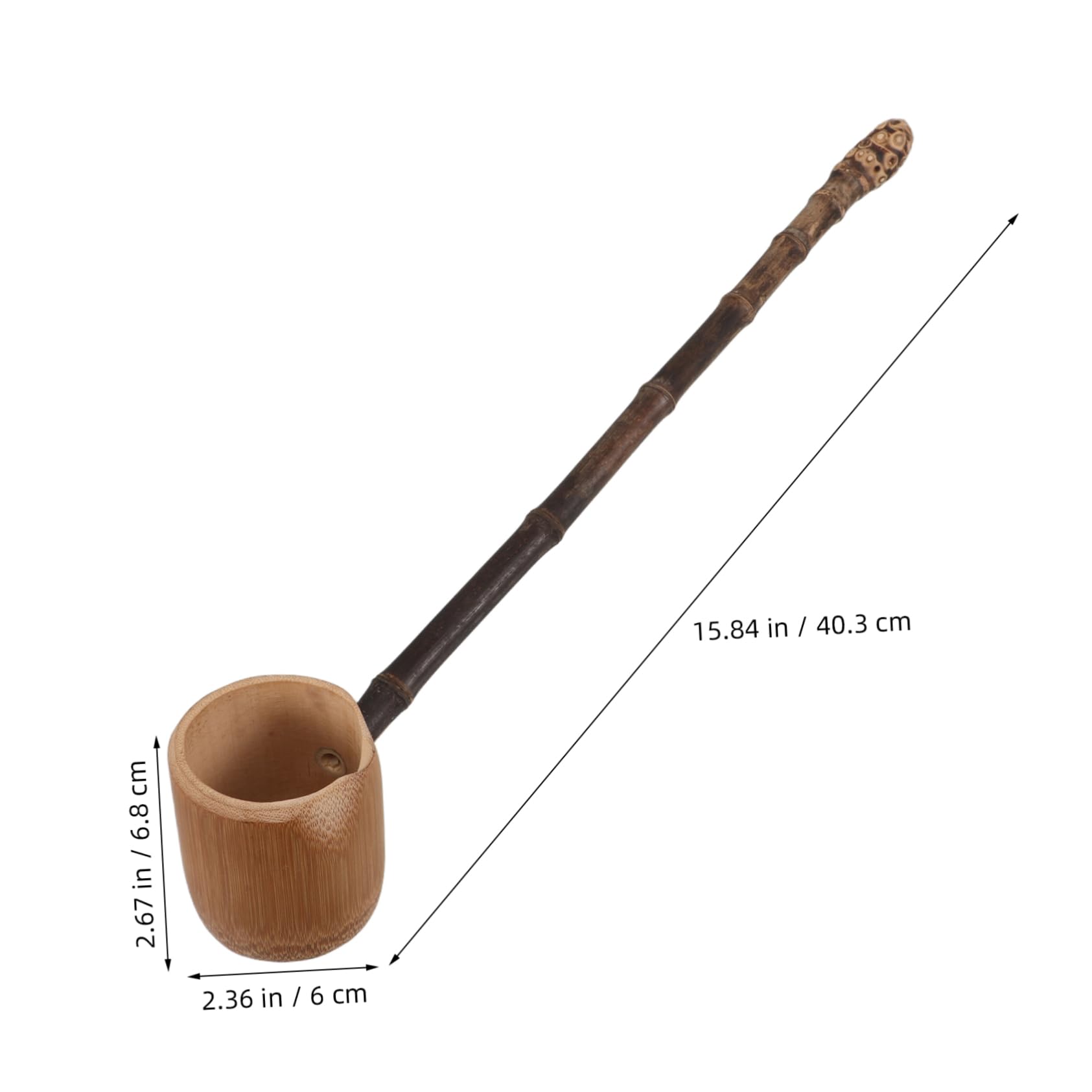 Totority Water Scoop Handle Elegant Water Dipper for Outdoor Camping Tea Ceremonies and Kitchen Use Material Stylish Design