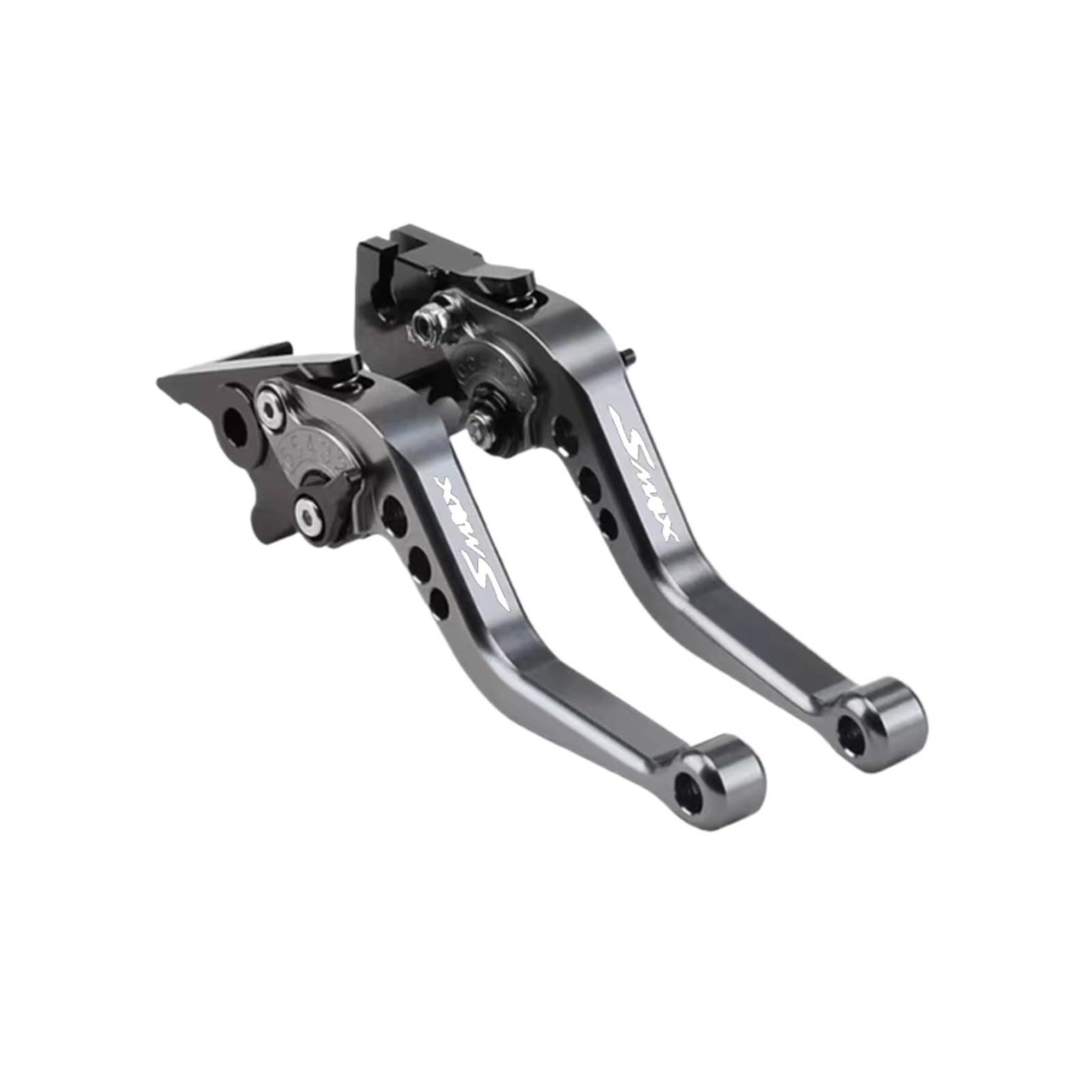 Wkdyriwo Gray Motorcycle Cnc Clutch Brake Lever Adjustable Handle Adjustment For Yam&Aha Smax 2016-2017-2018 Smax125 Smax155 Motorcycle Brake Clutch Levers