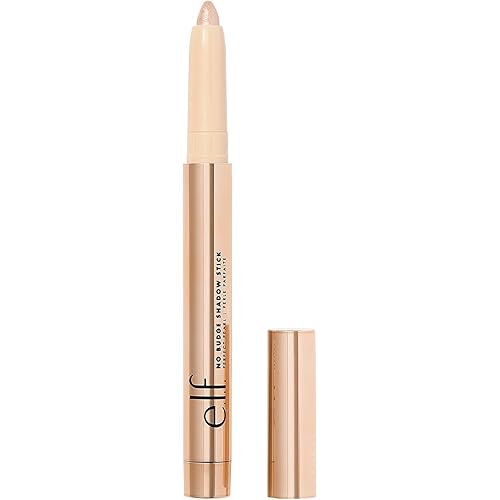e.l.f. No Budge Shadow Stick, Long-Lasting Cream Eyeshadow Stick For High-Pigment, Metallic Color, Vegan & Cruelty-Free, Perfect Pearl
