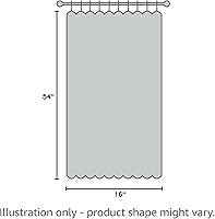 Vista 8 de MRTREES Cortinas transparentes con cenefa estampada para ventanas de cocina, cenefa de gasa pequeña y moderna con bolsillo para barra, decoración
