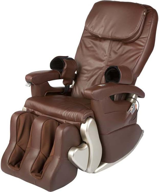 Human Touch HT-5320 WholeBody Massage Chair in Dark Chocolate color, shown in an upright position.