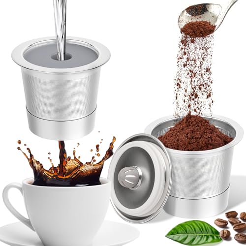 2 Pack Reusable K Cups For Keurig 1.0, Stainless Steel K Cup
