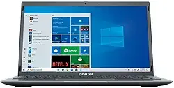 Notebook Positivo Motion Q464C Intel Atom Quad-Core 4GB 64GB Windows 10 Home 14.1" Gray