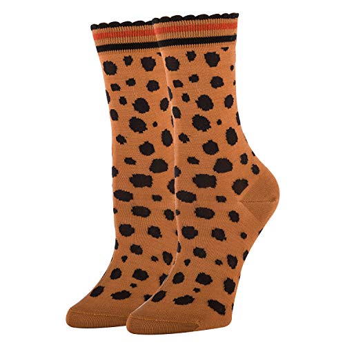 Women's Casual Dress Socks, Funny Crazy Silly Stylist Socks, Office Crew Cotton Socks (Animal's Prey)