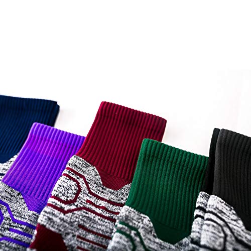 Meias esportivas masculinas, Andoer Meias esportivas masculinas Almofada grossa com nervuras manguit