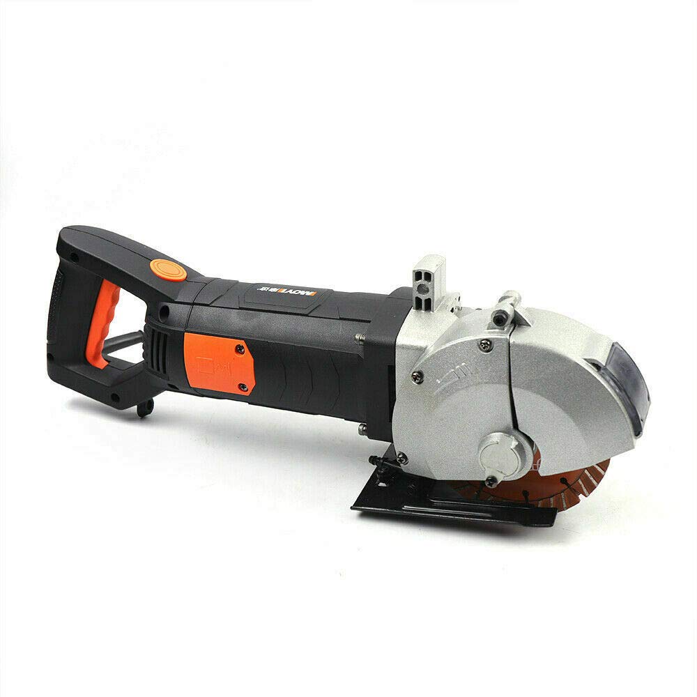 Herramienta de corte para muros, 4800 W, excavadora eléctrica de pared, con bomba de agua, 360 grados de profundidad, 42 mm, ranura para pared, bomba de agua con hoja de sierra
