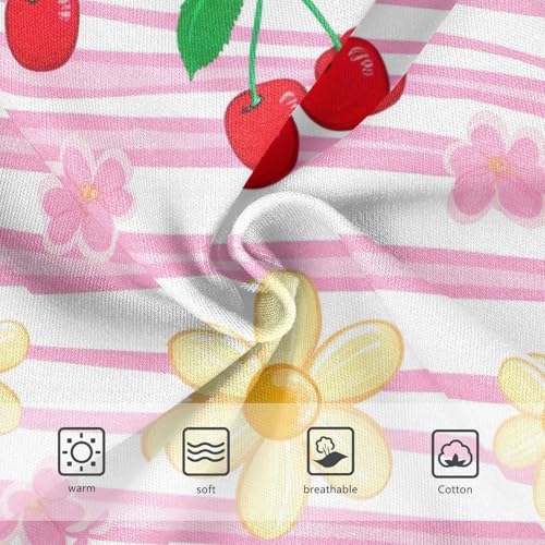 Cotton Toddler Girls Underwear Cute Cherries Daisies Pink Stripes Panties Little Girl Colorful Underpants Briefs 2t3