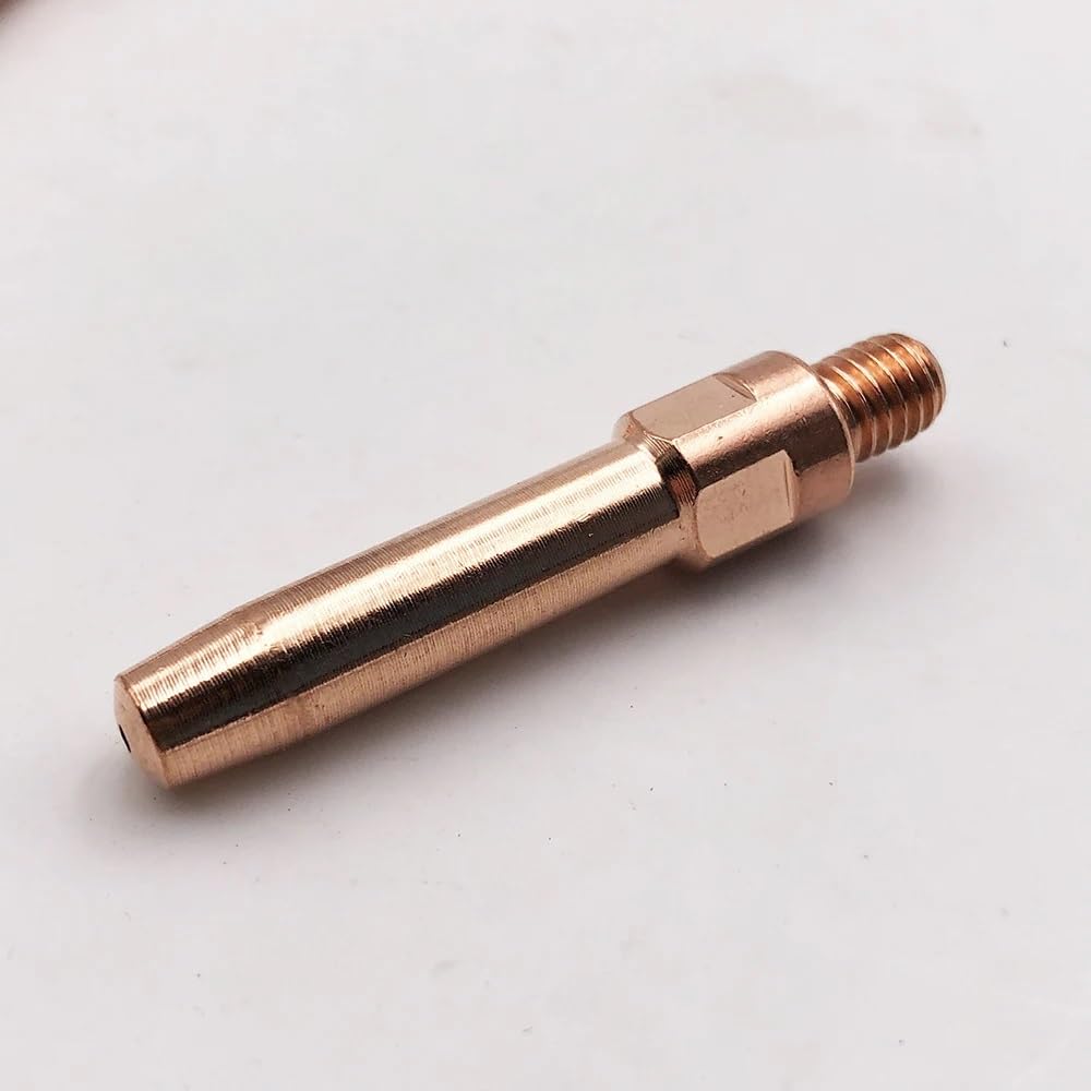 20 punte di contatto E-Cu CuCrZr M6*45 da 0,8 mm, 1,0 mm e 1,2 mm adatte for torce MIG-500A in stile PANA(1.2mm,E-Cu)