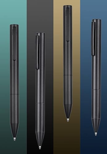 Miniatura 2 de Gullor Matte Black Retractable Ballpoint Pen, Metal Pen, Minimalist Design, Gift Boxed