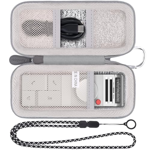 Aenllosi Hard Case for HiDock P1 AI Voice Recorder, Gray (Case Only)