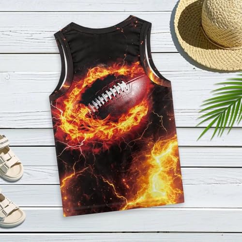 Kids 3D Print Vest Athletic Boys Sleeveless Performance Tank Top for Children 2-8Y Sports Outdoor Breathable Outfit 5