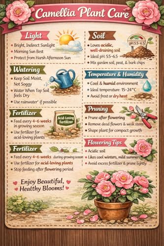 Generic Camellia Red Live Flower Plant - Image 3