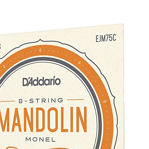 D’Addario EJM75C Monel-Saiten für Mandoline, mittlere Spannung (Medium Plus), 11-41