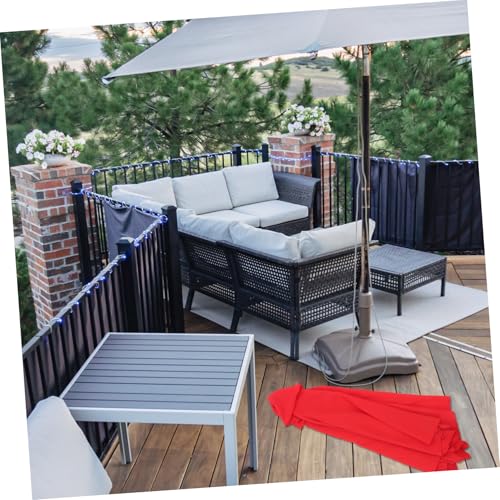 Auvent de remplacement pour parasol 2m à 6 baleines beige - 6