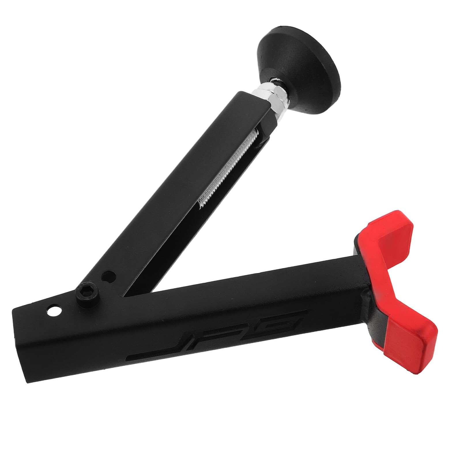 Amosfun Caballete Elevador para Motocicletas Todoterreno de Acero Reforzado, Soporte Portátil para Motos de Cross en Color Rojo, Soporte Antideslizante para Mantenimiento y Reparación