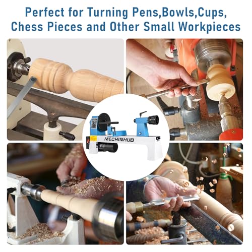 MECHINHUB Mini Benchtop Wood Lathe