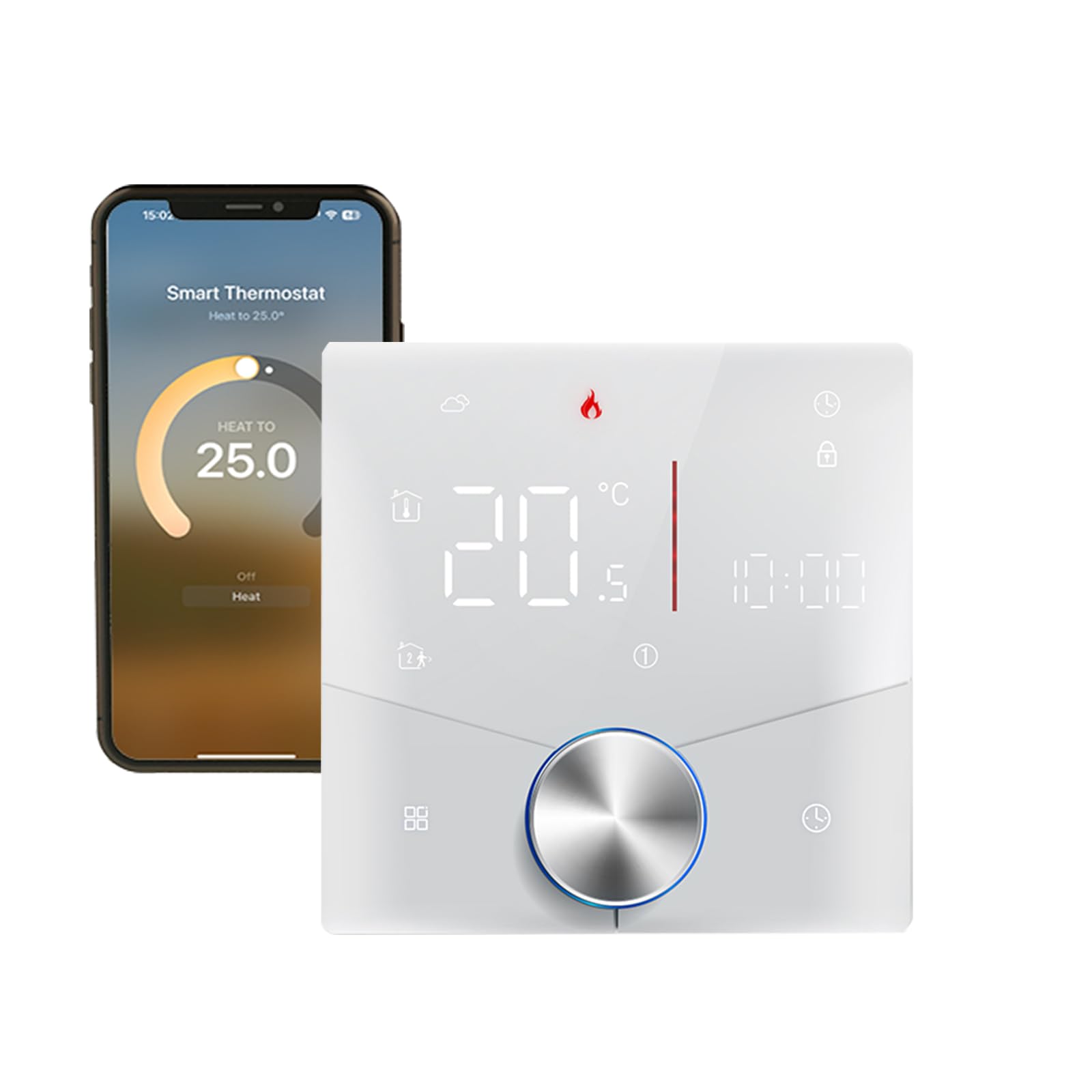 Matter Thermostat als Regler für elektrische Fußbodenheizung