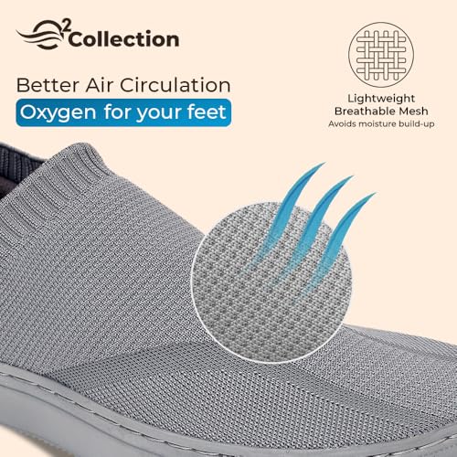 Image of YOHO Men's Freestep Spacious And Casual Slip On Shoes | Comfortable For Long Hours Of Walking | Outperforms Memory Foam | Arch Support Insole