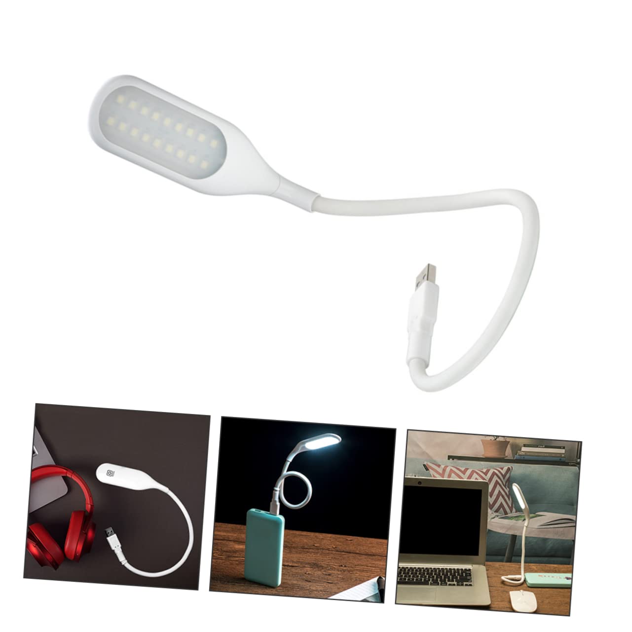 KICHOUSE Control Led Night Light Portable Bedside Reading Lamp Dimmable Brightness