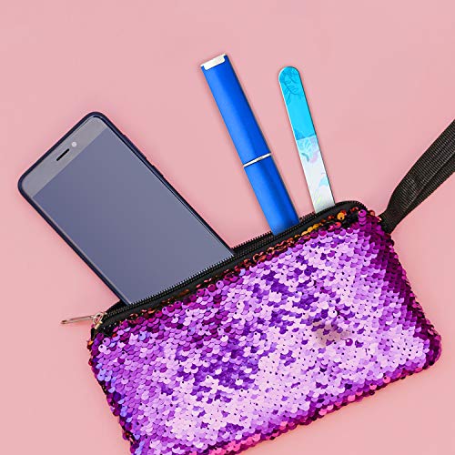 5 Pieces Glass Nail File Buffers With Cases, Colorful Printed Finger Nail Files Crystal Glass Nail Buffers Double Sided Manicure Tools For Women Men(Classic Pattern) #TOP6