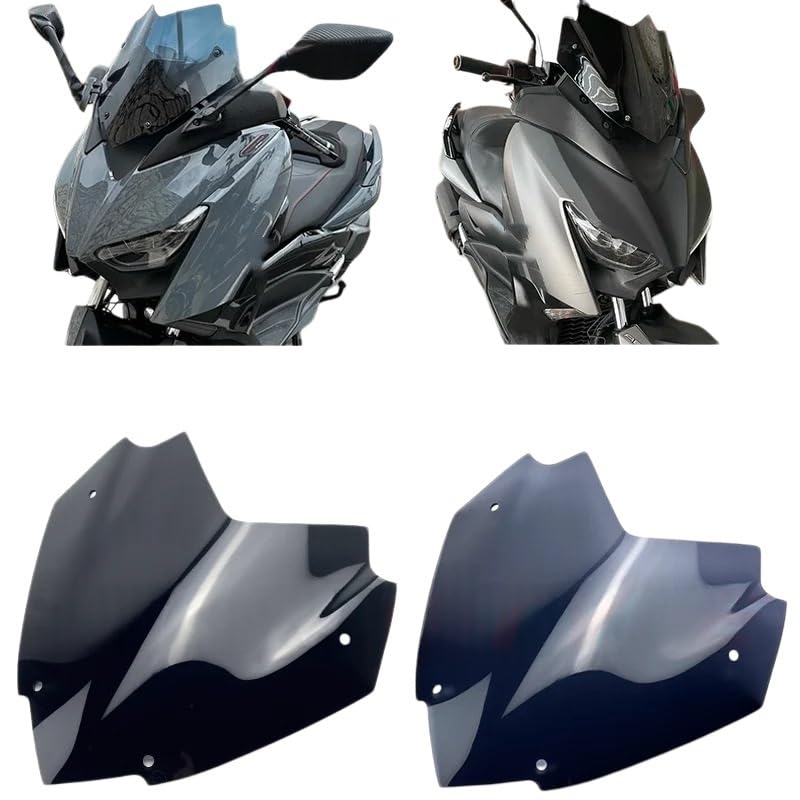 Visière de Pare-Brise Sport pour Moto XMAX 300 Double Bulle Anti-Turbulences