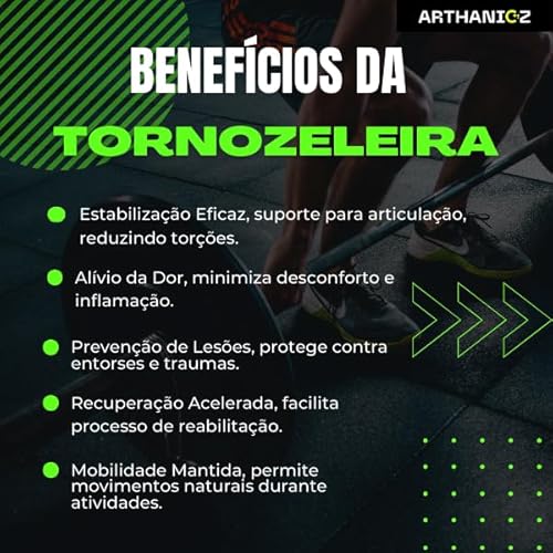 Tornozeleiras Ortopédica Compressão Estabilizadora Ajustável Proteção E Imobilização Profissional Pa