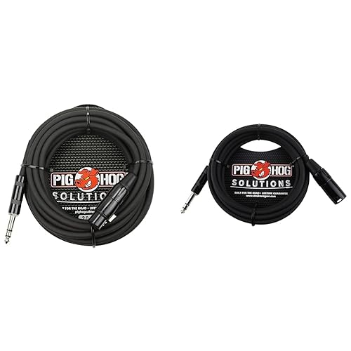Miniatura 3 de Pig Hog PX-TMXF6 14" TRS a XLR Cable adaptador, 6 pies