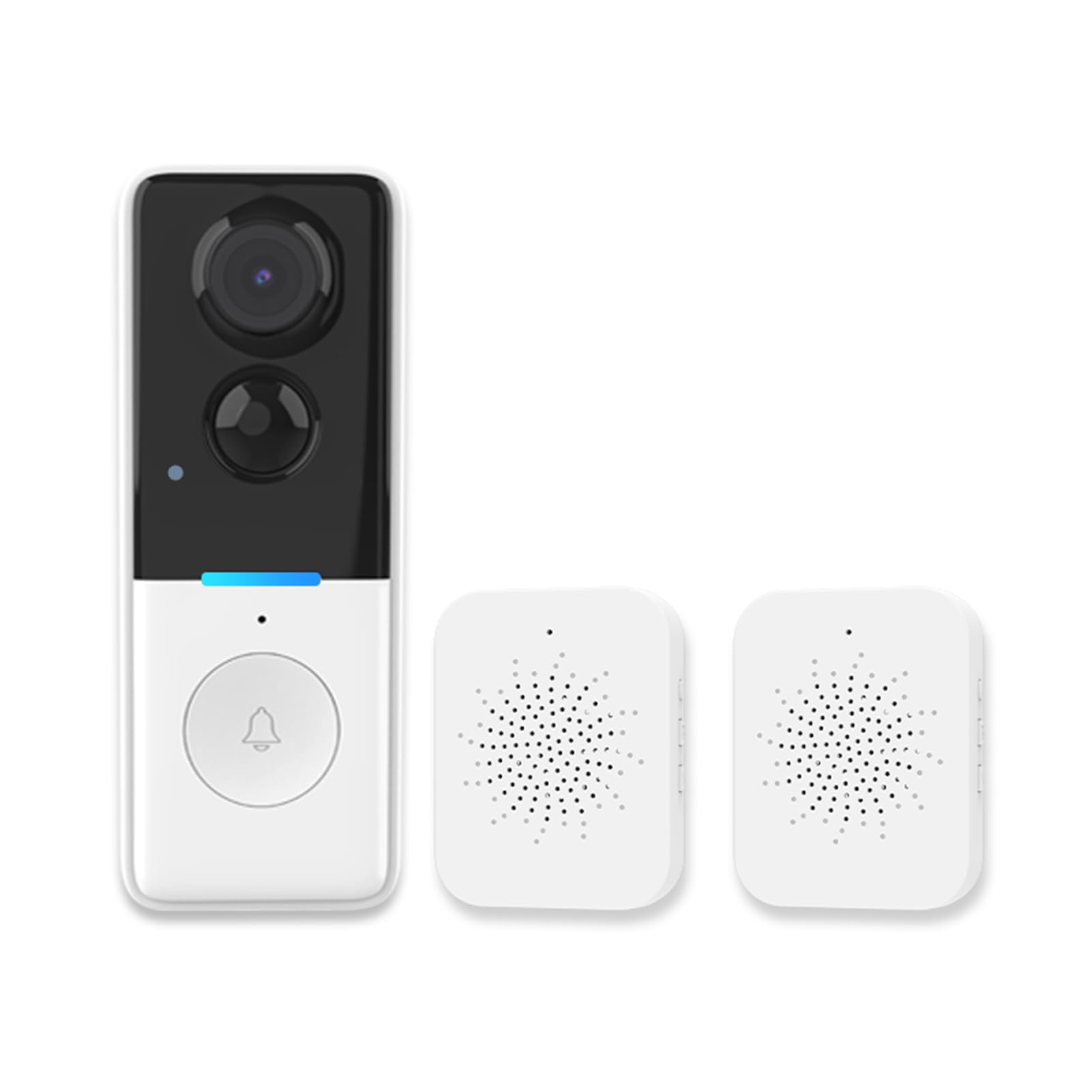 Timbre inalámbrico con cámara, Control Remoto, Video HD y batería de Larga duración para Mayor Seguridad en el hogar. Timbre Inteligente con