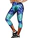 Champion Women's Absolute Capri Legging with SmoothTec Waistband, Space Purple Glowing Floral, X-Small