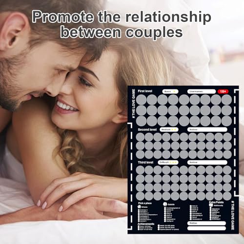Love Game Scratch Off - Fun Couples Game Dates Night Poster, Wall Art Gift for Him & Her, Anniversary & Valentines Day - Image 4