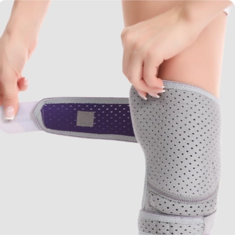 Exercise, Protection Strap Knee Pads EVA Shock Absorption Men's Breathable Meniscus Protective Sleeves Women for Fitness, Cycling, Running, Playing Football