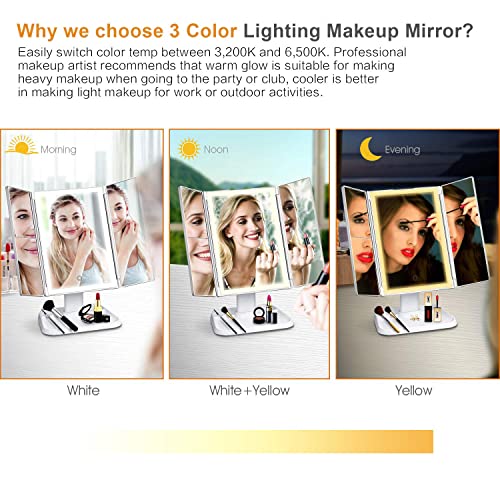 Espejo de Maquillaje Rectangular con Luz LED y Aumento miniatura 4